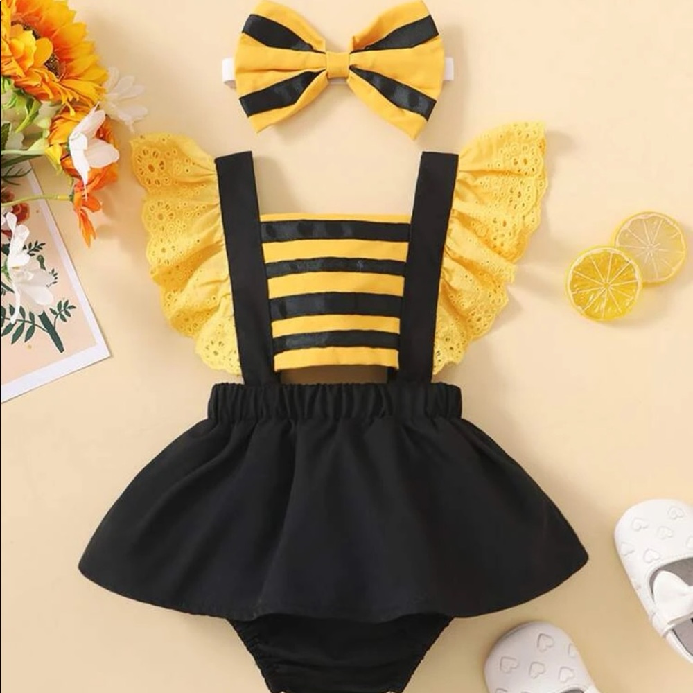 Baby Girl Brand New Bee Costume Bee day